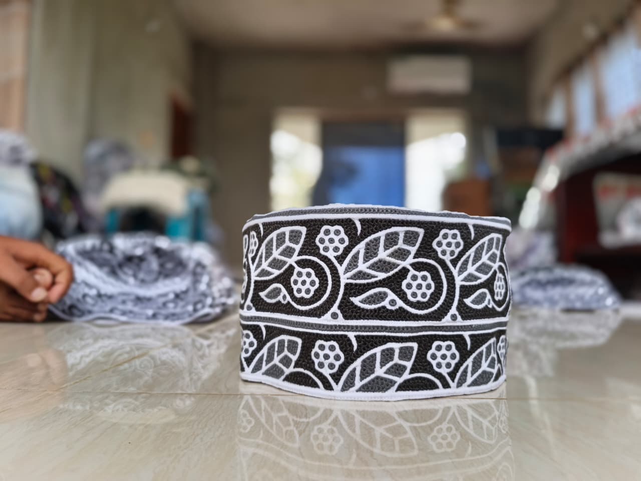 Traditional Omani Computer Cap with Stylish Finish
