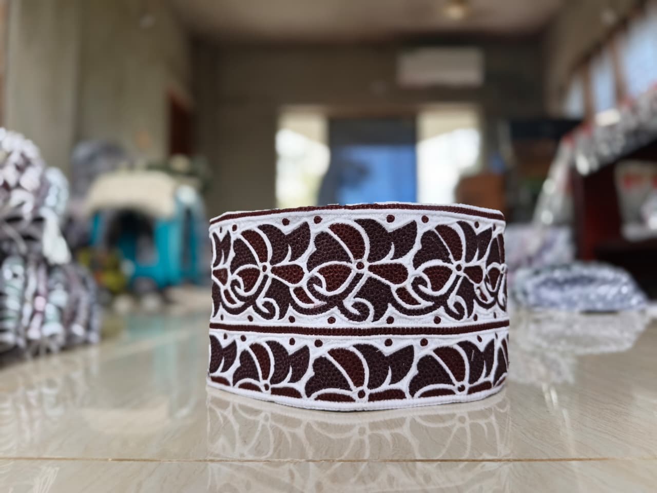 Modern Omani Computer Cap with Traditional Elegance