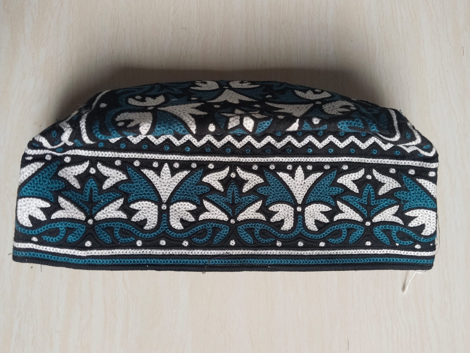 Black Embroidered Omani Cap Wholesale