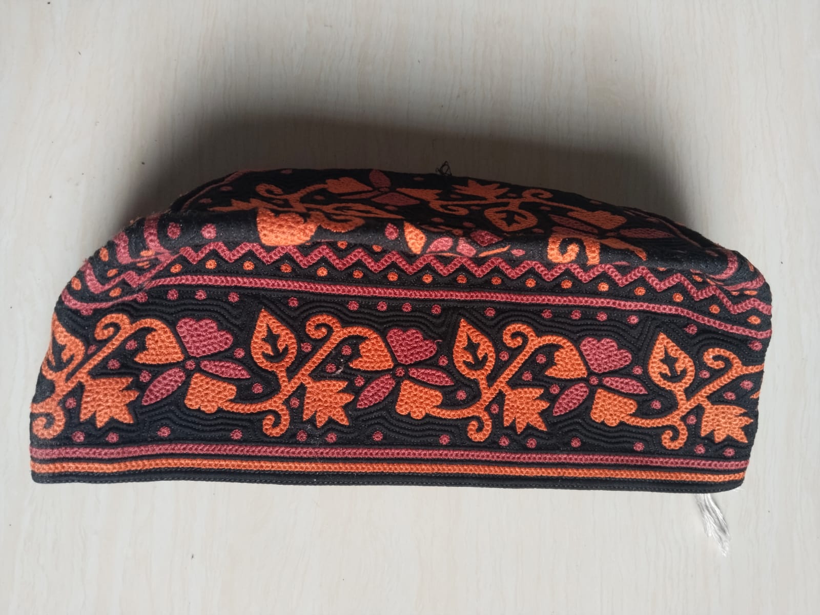 Black Omani Kumma Cap Wholesale Collection